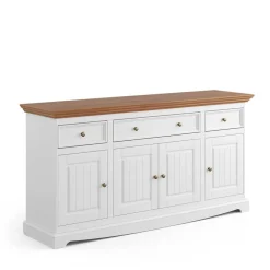 Wohnen Landhaus Anrichte mit Metallgriffen - Bordona