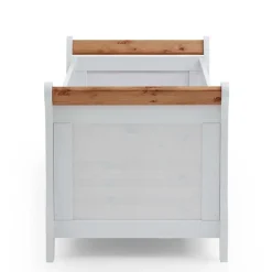 Kinder Wohnen Landhaus Babybett aus Kiefer zweifarbig - Sibiuta