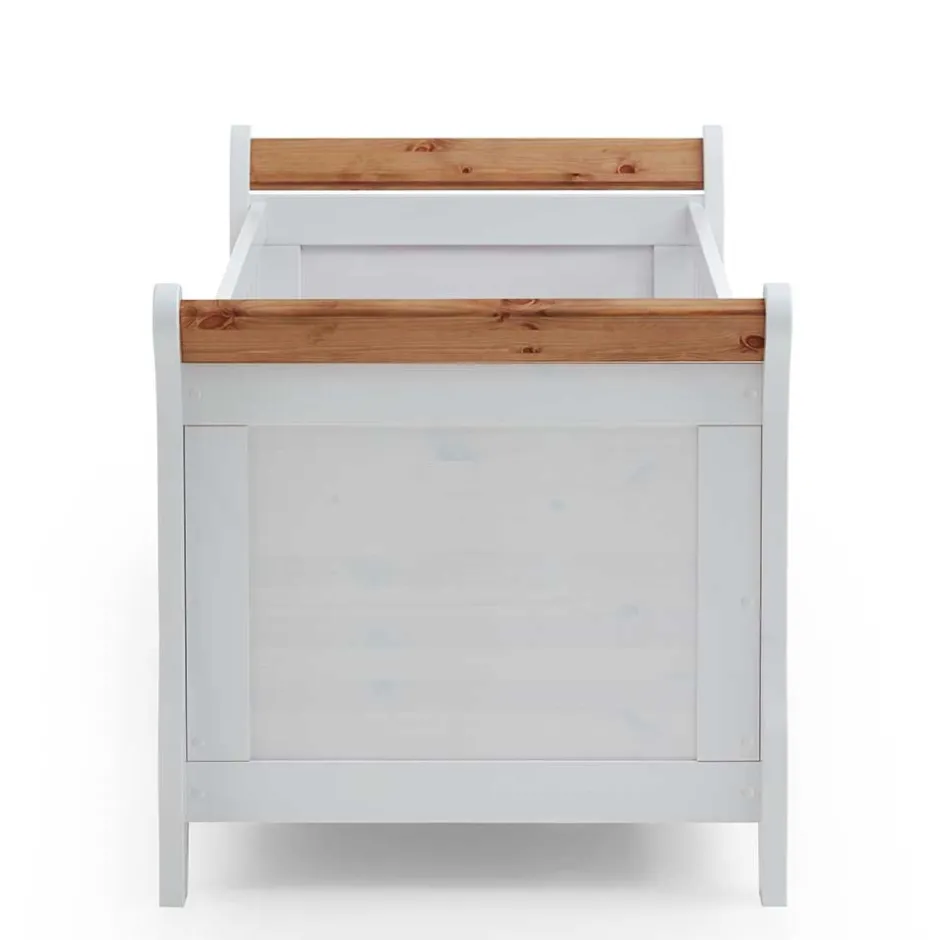 Kinder Wohnen Landhaus Babybett aus Kiefer zweifarbig - Sibiuta