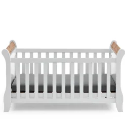 Kinder Wohnen Landhaus Babybett aus Kiefer zweifarbig - Sibiuta