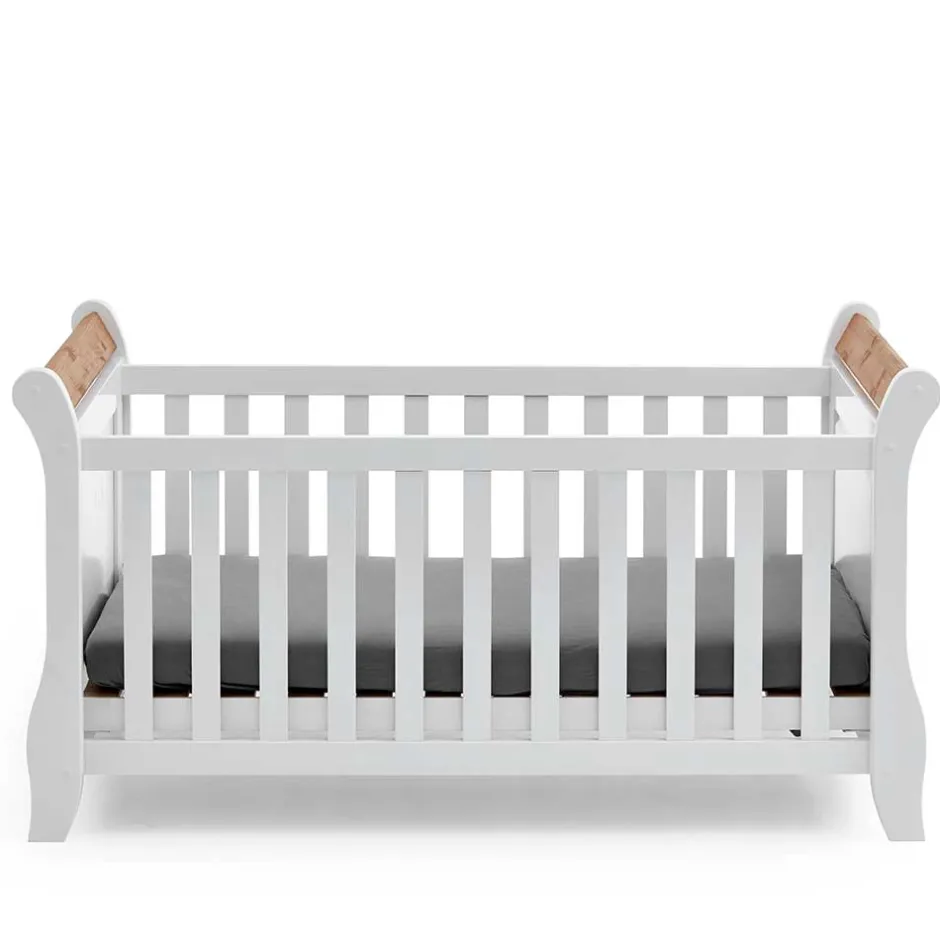 Kinder Wohnen Landhaus Babybett aus Kiefer zweifarbig - Sibiuta