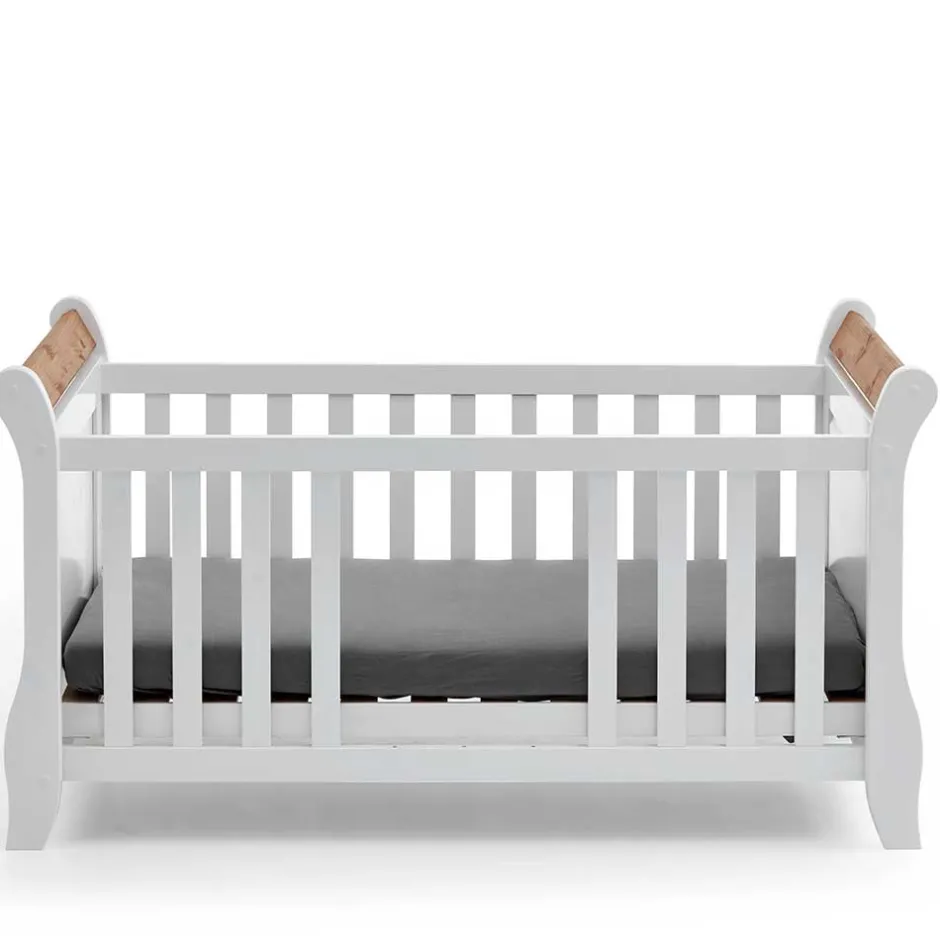 Kinder Wohnen Landhaus Babybett aus Kiefer zweifarbig - Sibiuta