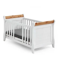 Kinder Wohnen Landhaus Babybett aus Kiefer zweifarbig - Sibiuta