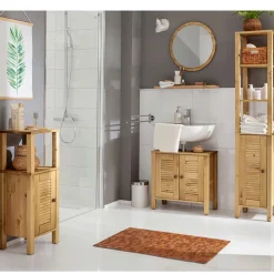 Wohnen Landhaus Badmöbel aus Massivholz - Zavieca (vierteilig)