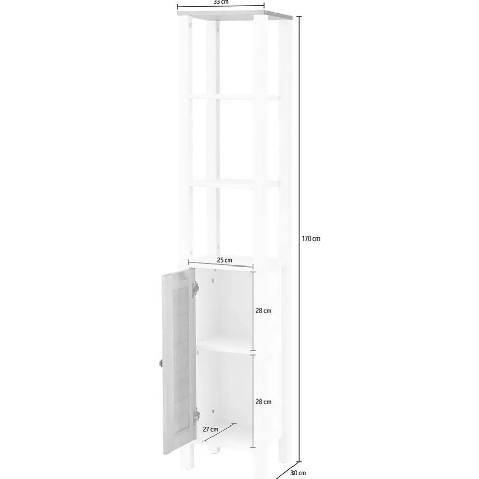 Wohnen Landhaus Badmöbel aus Massivholz - Zavieca (vierteilig)