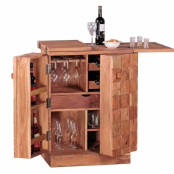 Landhaus Barschrank Oridano aus Holz Akazie massiv^Wohnen