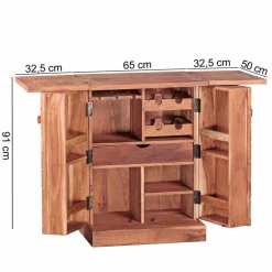 Landhaus Barschrank Oridano aus Holz Akazie massiv^Wohnen