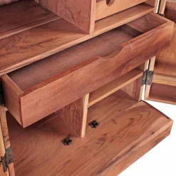 Landhaus Barschrank Oridano aus Holz Akazie massiv^Wohnen