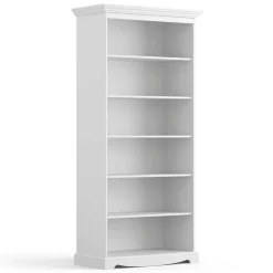 Landhaus Bücherregal in Weiß lackiert - Indico^Wohnen