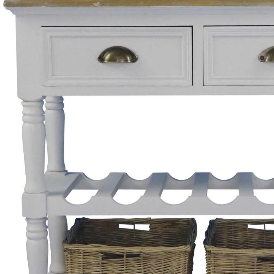 Wohnen Landhaus Beistelltisch Cultures in Weiß