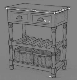 Wohnen Landhaus Beistelltisch Cultures in Weiß