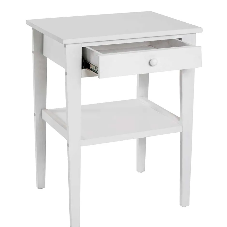 Landhaus Beistelltisch mit Schublade & Ablage - Spiritov^Wohnen Clearance