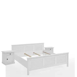 Landhaus Bett mit Kopf- und Fußteil - Mira^Wohnen