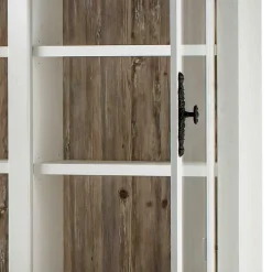 Landhaus Buffet Schrank in Weiß Pinie Nedita 184 cm breit^Wohnen Outlet