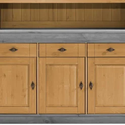 Landhaus Buffetschrank aus Massivholz zweifarbig - Eshelas^Wohnen Clearance
