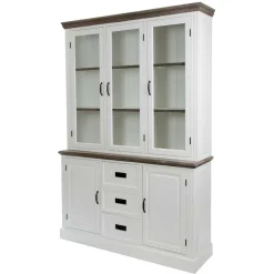 Landhaus Buffetschrank in Weiß & Graubraun - Bleaks^Wohnen New