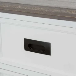 Landhaus Buffetschrank in Weiß & Graubraun - Bleaks^Wohnen New