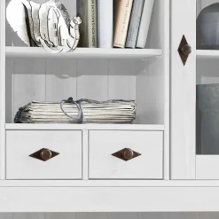 Wohnen Landhaus Buffetvitrine Sibiuta in Weiß