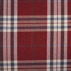 Landhaus Chaiselongue in Rot mit Karo Muster - Litruna^Wohnen New