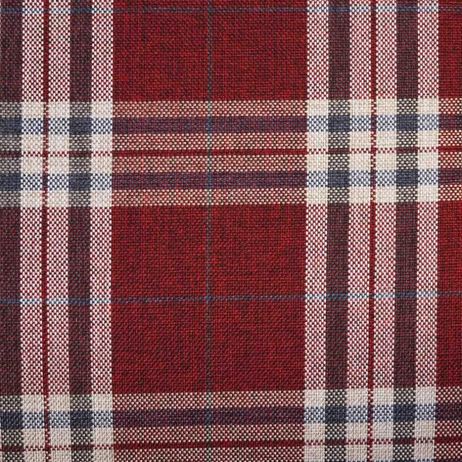 Landhaus Chaiselongue in Rot mit Karo Muster - Litruna^Wohnen New