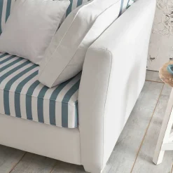 Wohnen Landhaus Couch gestreift - Ganbriassa