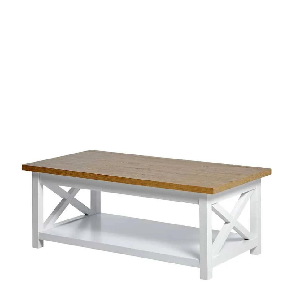 Landhaus Couchtisch mit Ablagboden - Ristina^Wohnen Clearance