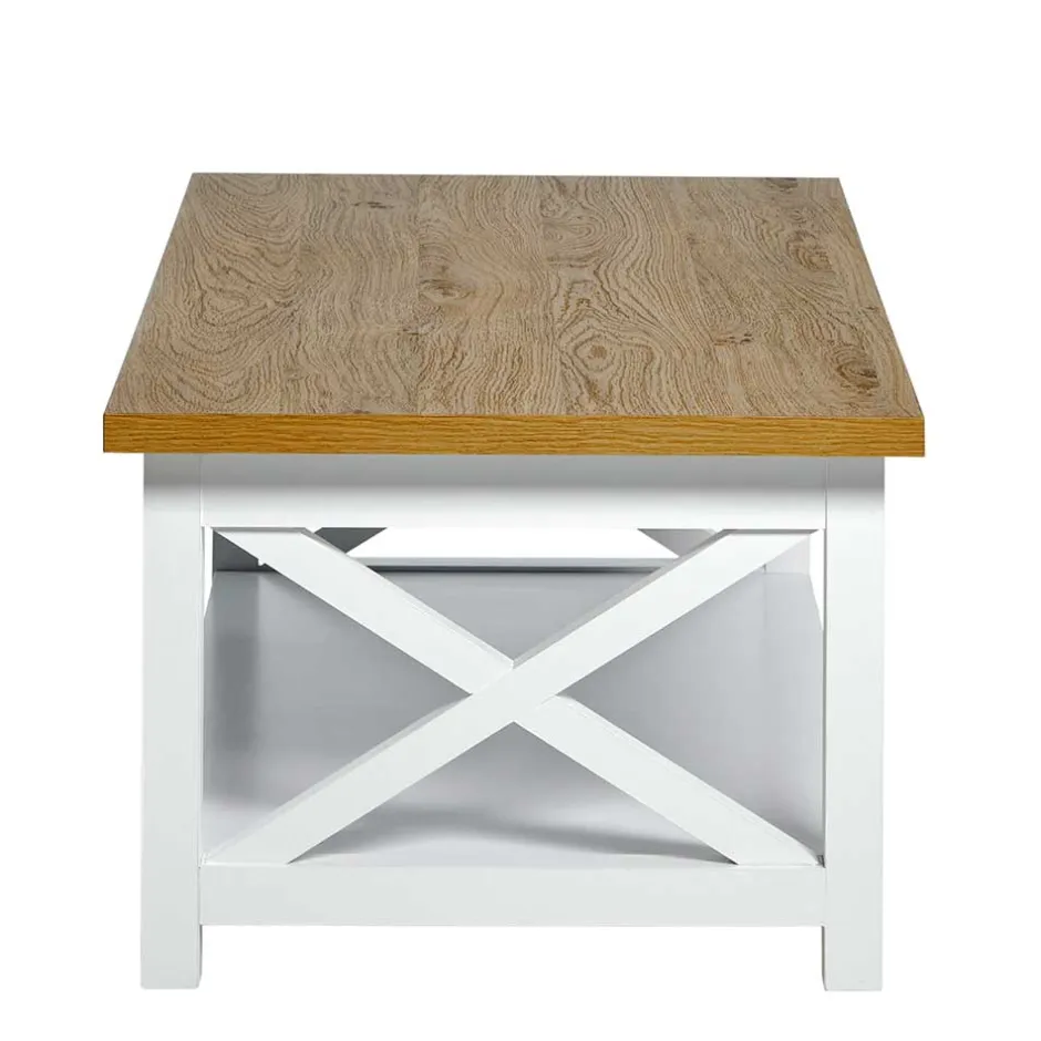 Landhaus Couchtisch mit Ablagboden - Ristina^Wohnen Clearance