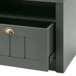 Wohnen Landhaus Dielenmöbel in Dunkelgrün - Niestov (fünfteilig)