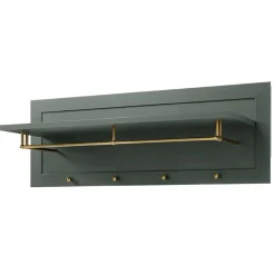 Wohnen Landhaus Dielenmöbel in Dunkelgrün - Niestov (fünfteilig)