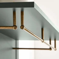 Wohnen Landhaus Dielenmöbel in Dunkelgrün - Niestov (fünfteilig)