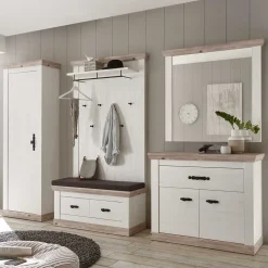 Wohnen Landhaus Dielenmöbel Kombination - Nedita I (fünfteilig)