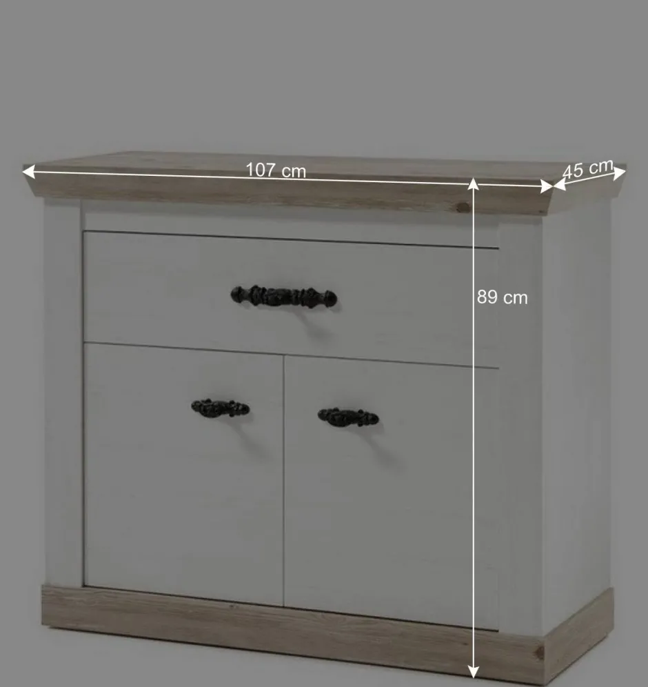 Wohnen Landhaus Dielenmöbel Kombination - Nedita I (fünfteilig)