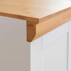 Wohnen Landhaus Dielenmöbel Set aus Kiefer - Saluts (vierteilig)