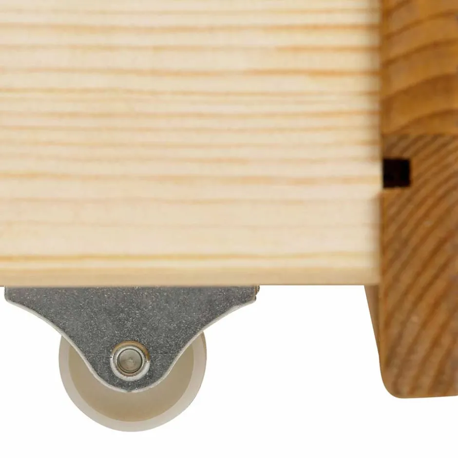 Wohnen Landhaus Doppelbett Set in Kiefer - Vocoja (dreiteilig)