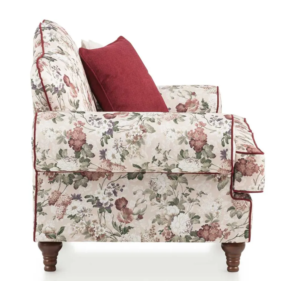 Landhaus Dreisitzer Sofa mit Blumen - Baonga^Wohnen Hot