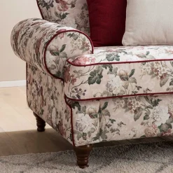 Landhaus Dreisitzer Sofa mit Blumen - Baonga^Wohnen Hot