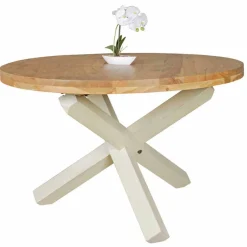 Wohnen Landhaus Esstisch Drolivio mit Tischplatte rund