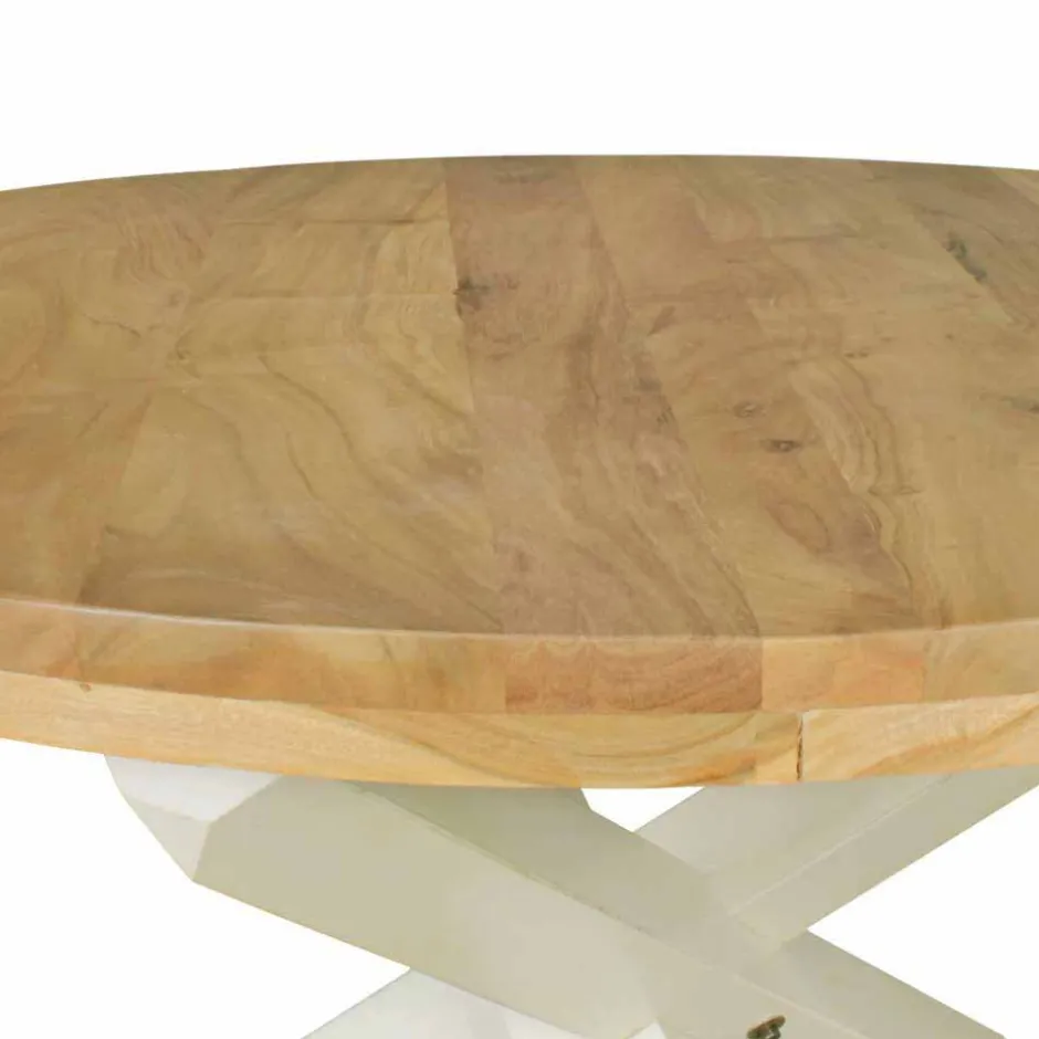 Wohnen Landhaus Esstisch Drolivio mit Tischplatte rund