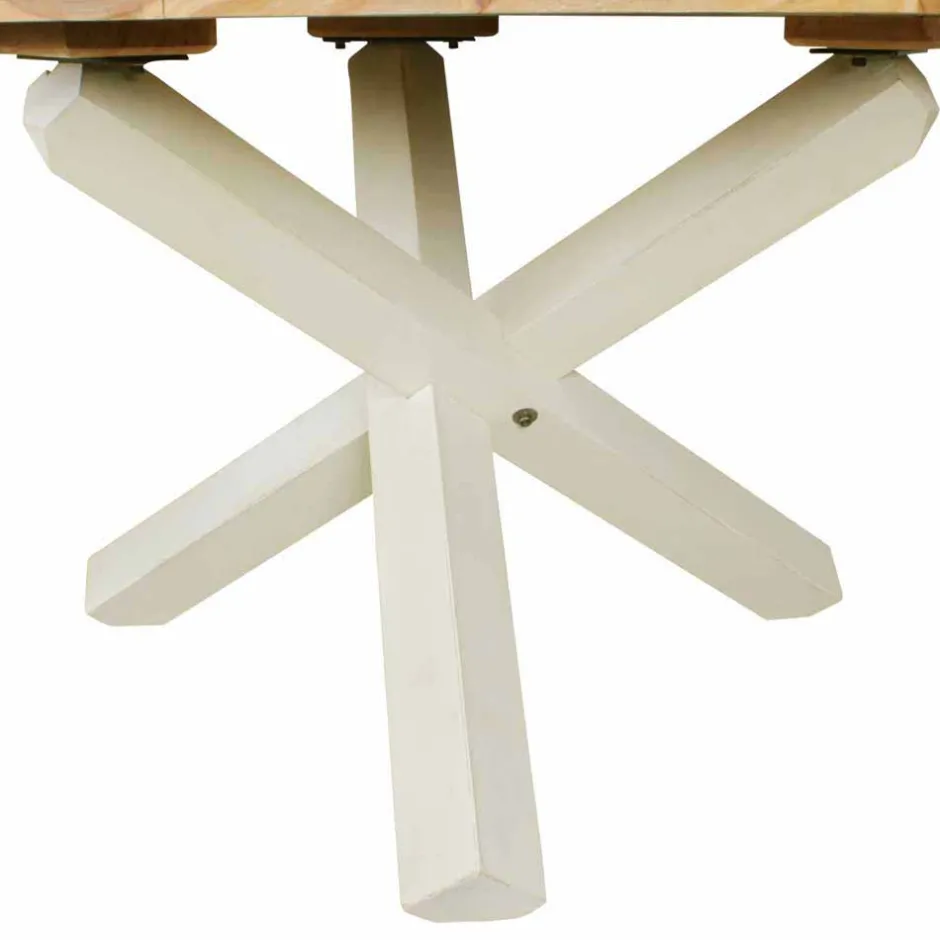 Wohnen Landhaus Esstisch Drolivio mit Tischplatte rund