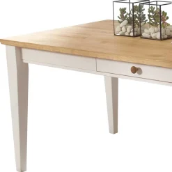 Wohnen Landhaus Esstisch Elvelina mit Schublade