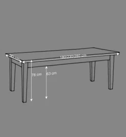 Landhaus Esstisch Satumare mit Schubladen^Wohnen Best