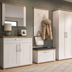 Wohnen Landhaus Flur Möbelset komplett - Tocella (fünfteilig)