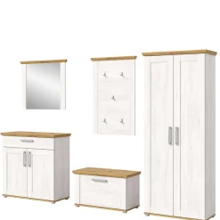 Wohnen Landhaus Flur Möbelset komplett - Tocella (fünfteilig)