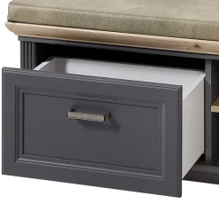 Wohnen Landhaus Flurbank mit Kissen 93x49x41 cm - Thumbs