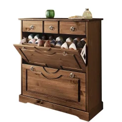 Landhaus Flureinrichtung in Dunkelbraun - Yemisa (vierteilig)^Wohnen Clearance