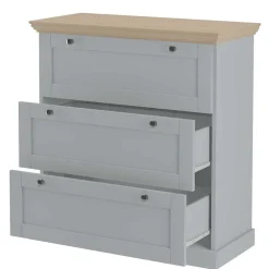 Landhaus Flurkommode in Grau mit Eiche - Rino^Wohnen Hot