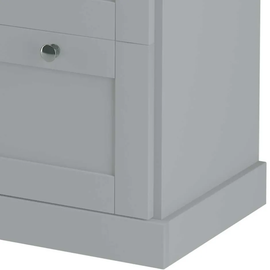 Landhaus Flurkommode in Grau mit Eiche - Rino^Wohnen Hot