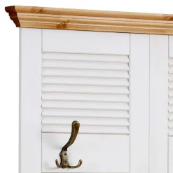 Landhaus Garderobenpaneel in Lamellen Kassetten Optik - Axdonira^Wohnen Outlet