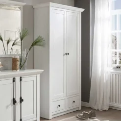 Landhaus Garderoben-Schrank in Weiß - Chelles^Wohnen Sale