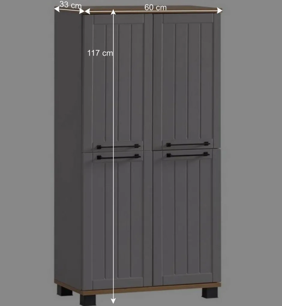 Landhaus Highboard fürs Bad 4-türig - Benja^Wohnen Outlet